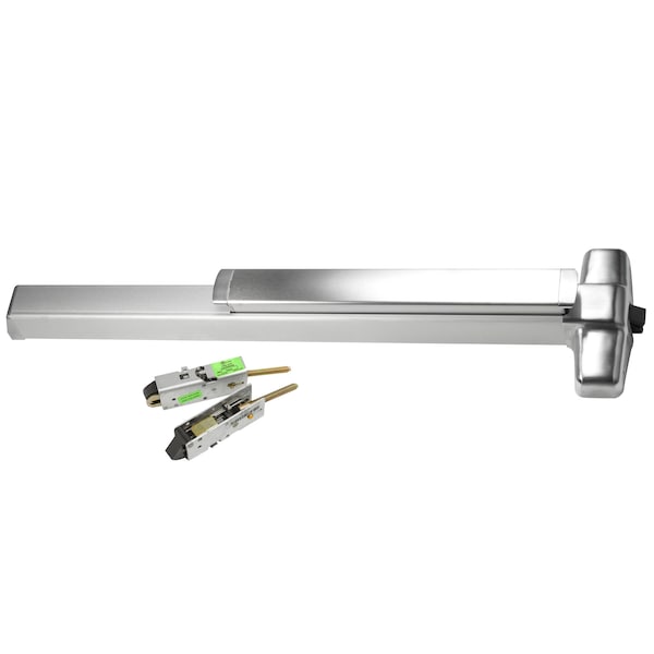 Grade 1 Fire Rated CVR Exit Device, Exit Only, LBR, 48" x 84", US32D